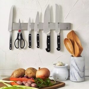 IKEA GRUNDTAL Silver Magnetic Knife Rack Stainless Steel Holder NIB